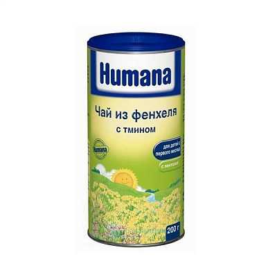Купить Чай растворимый Humana с фенхелем и тмином 200 в Украине: цена, инструкция, применение, отзывы